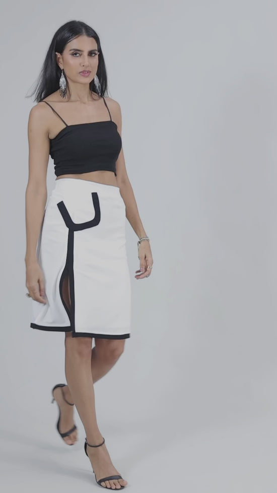 White Pocket Skirt