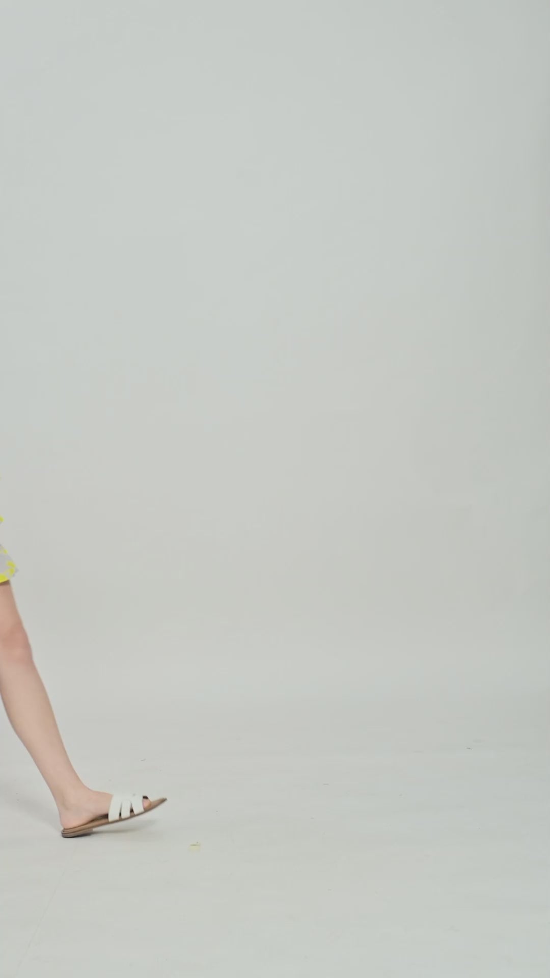 Grey Printed Frill Dress