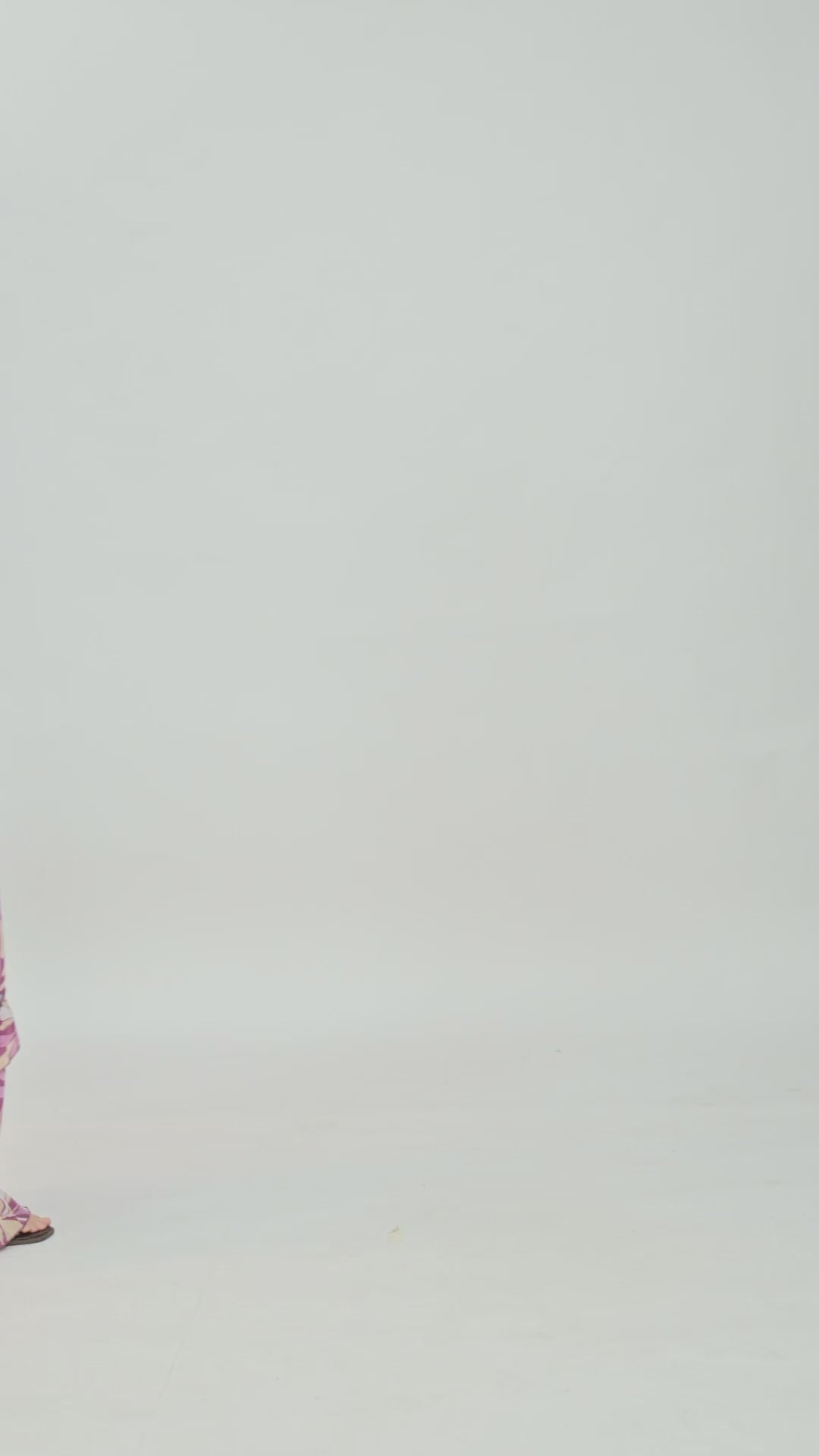 Pink Print Floral Maxi Dress