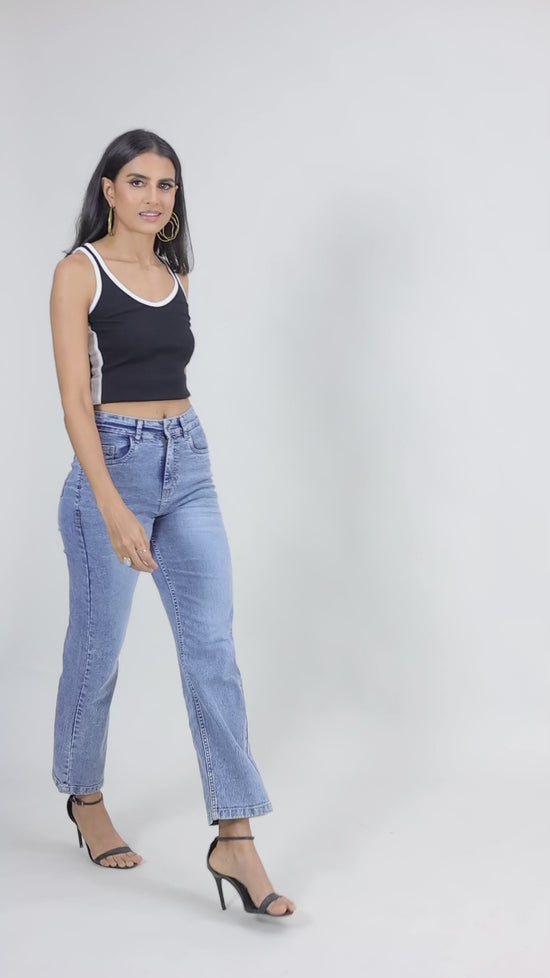 Light Blue Basic Five Pocket Jeans