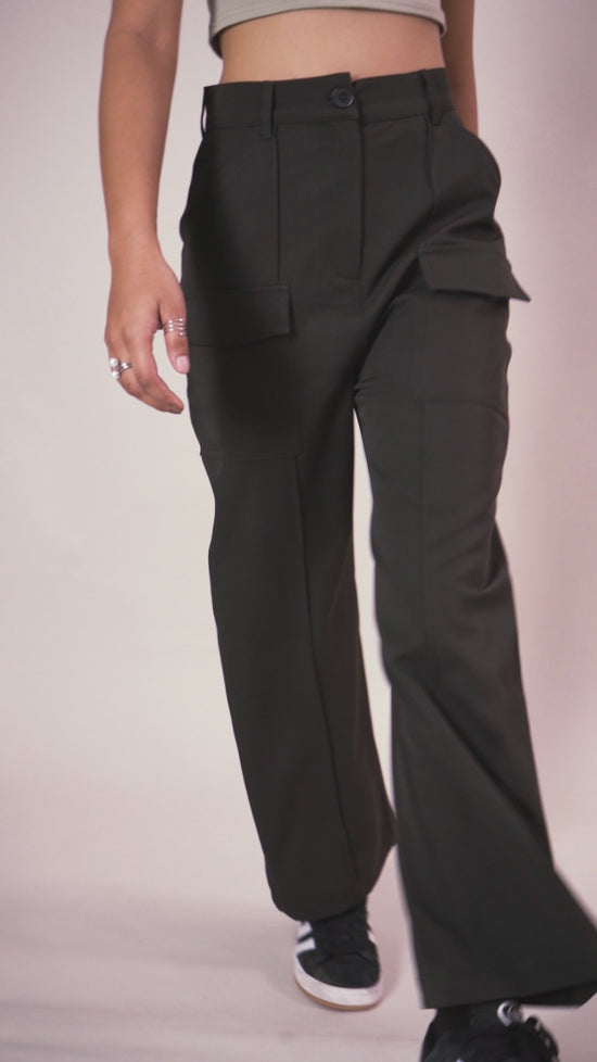 Black Pocket Pants