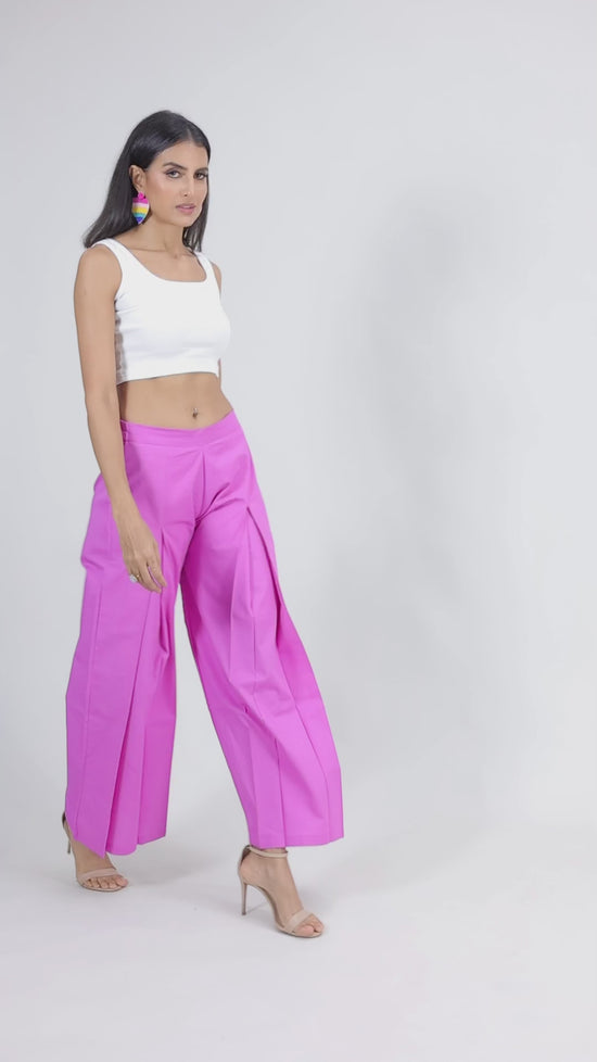 Pink Pleated Pant