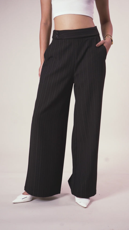 Black Straight Fit Pants